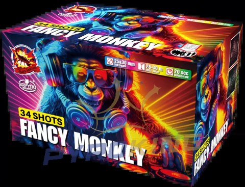 Wyrzutnia Fancy Monkey 34 strzałów 25-30 mm SRPYRO