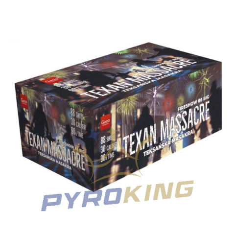Wyrzutnia Gaoo TEXAN MASSACRE (FIRESHOW88 BIG) - 88 strzałów, kaliber 30mm