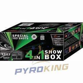 Wyrzutnia Piromax 4 in 1 SHOW BOX PXC204-F2 - 154 strzały, kaliber 25/30mm Wyrzutnia Piromax 4 in 1 SHOW BOX PXC204-F2 - 154 strzały, kaliber 25/30mm