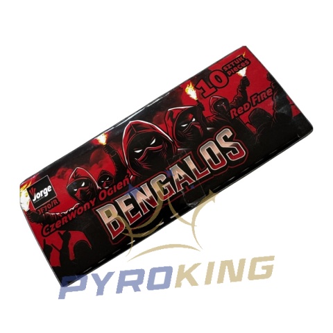 Ognie Wrocławskie Bengalos Czerwone 1 szt ognie bangalskie JF70/R