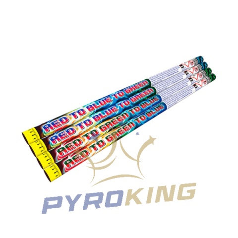 Rzymskie ognie JRC34/2 - RED TO BLUE TO GREEN