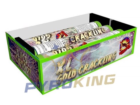 Single shot XL Gold crackling 3 sztuki 30 mm CLE5007 SRPYRO
