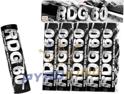 Świeca dymna na draskę biała RDG60B(SH) T1