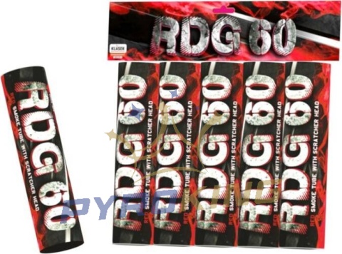 Świeca dymna na draskę czerwona RDG60C(SH) T1