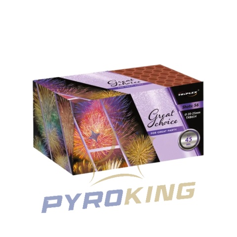 Wyrzutnia Triplex GREAT CHOICE FOR GREAT PARTY TXB614 - 56 strzałów