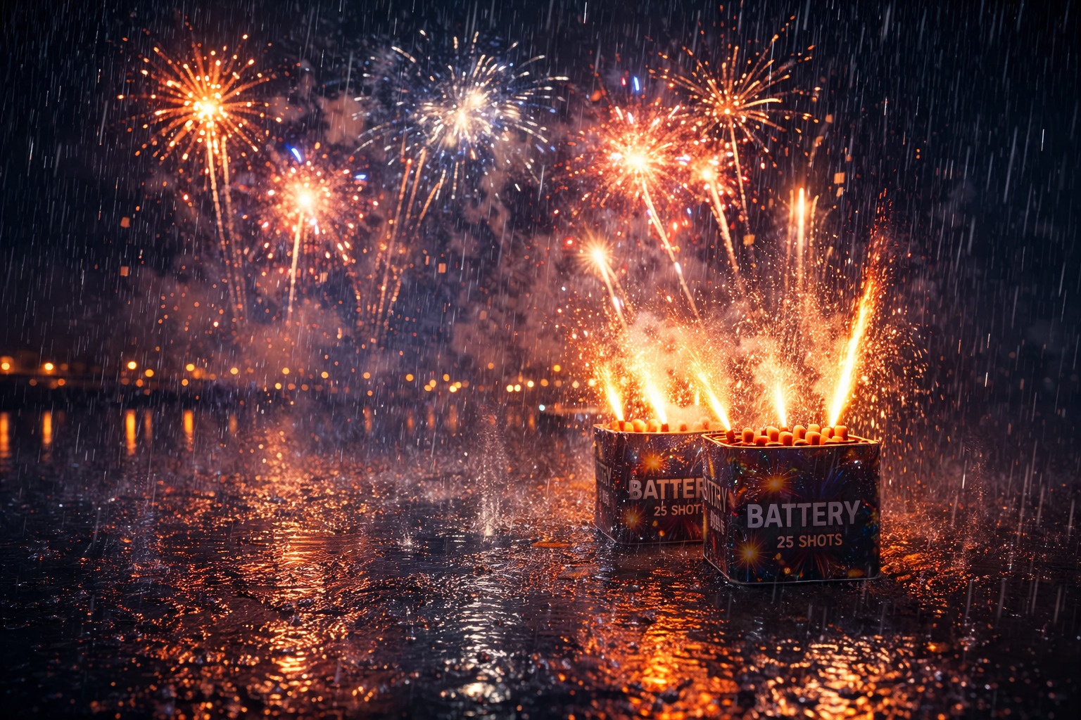 Czy fajerwerki działają w deszczu i śniegu? Sprawdź warunki użycia (2026)