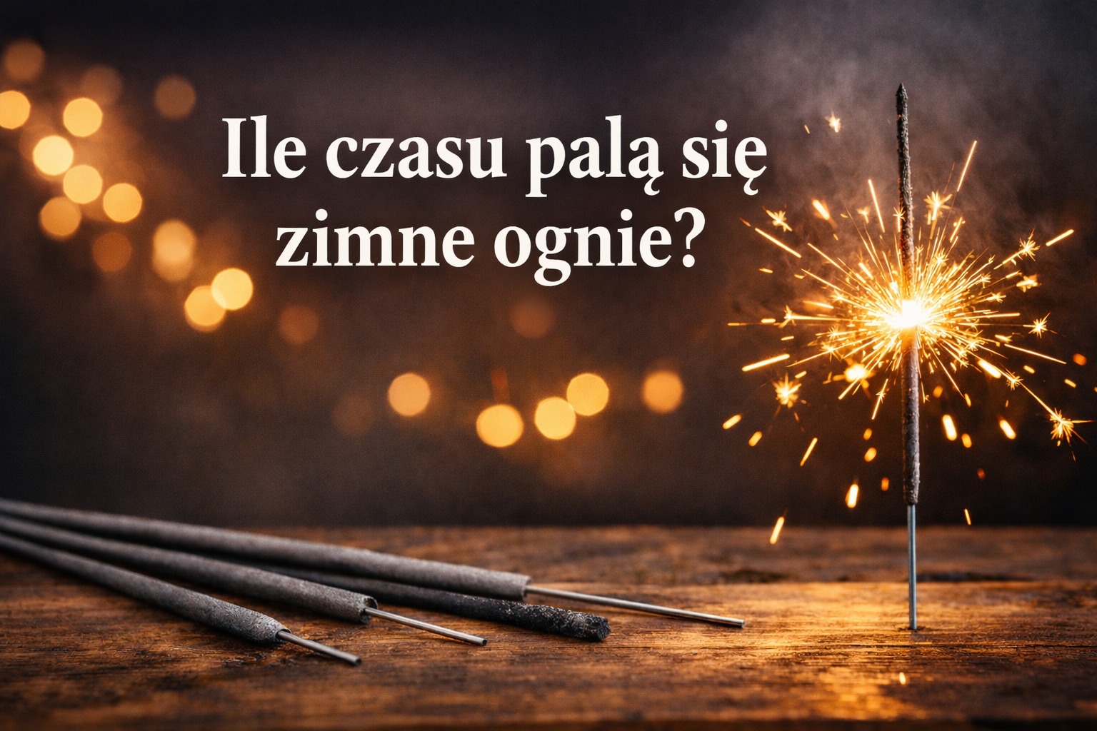 Ile czasu palą się zimne ognie? Dokładne czasy 2026