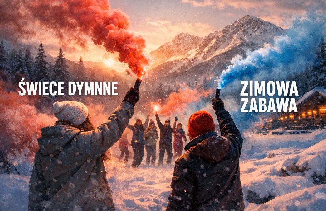 Jak używać świec dymnych na zimowych imprezach?
