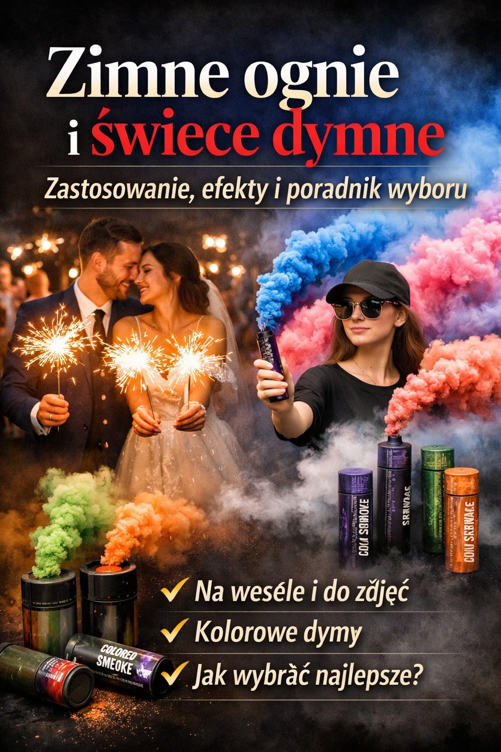 Zimne ognie i świece dymne – zastosowanie, efekty i poradnik wyboru