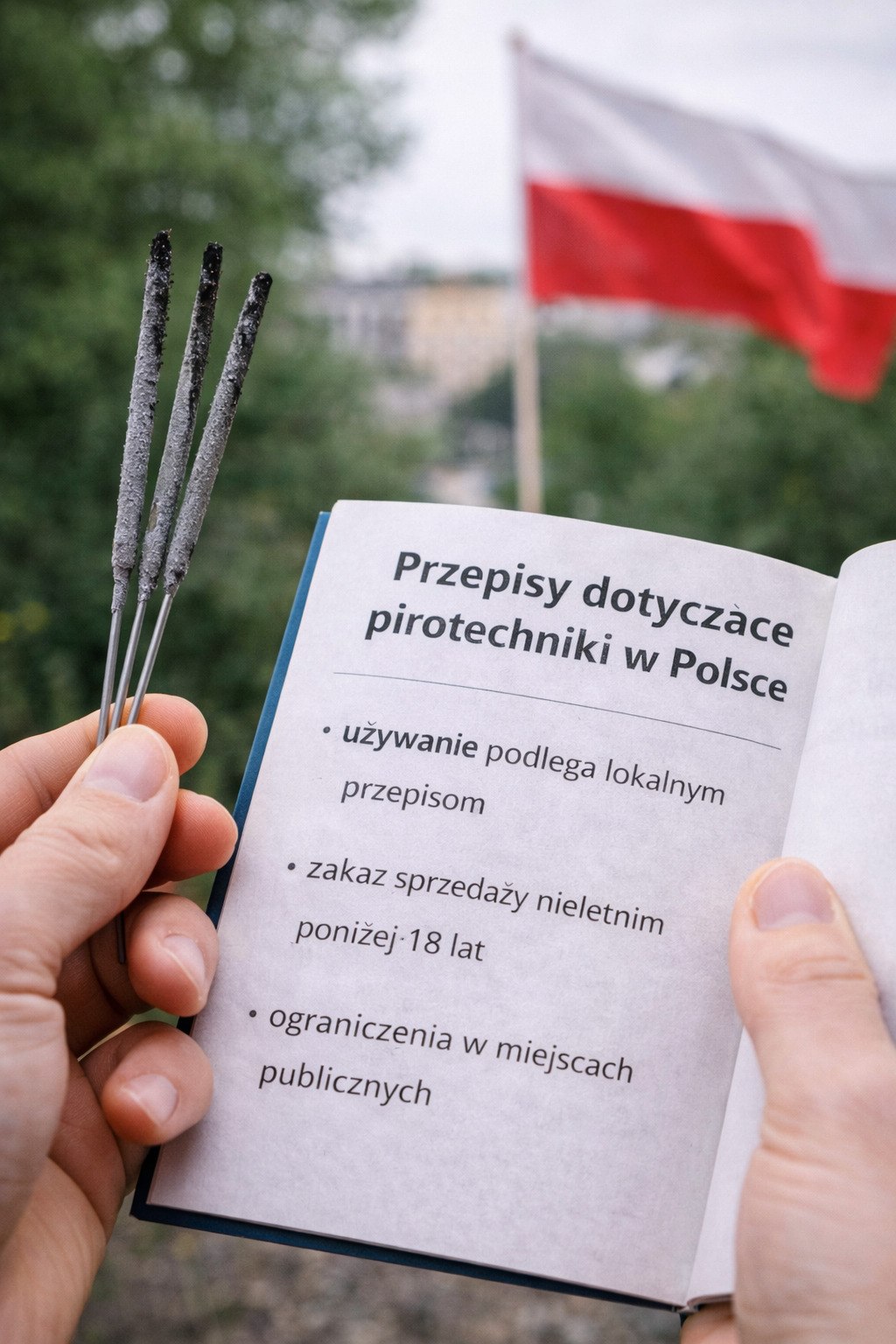 zimne ognie przepisy Polska legalność używania pirotechniki