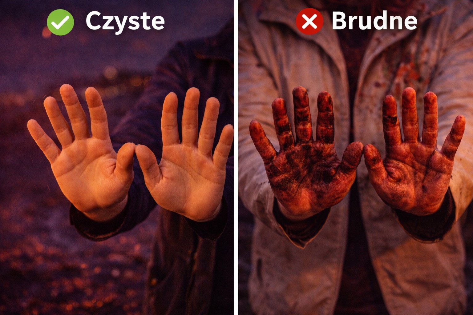 raca morska brudzi ubrania porównanie dobrze źle użycie
