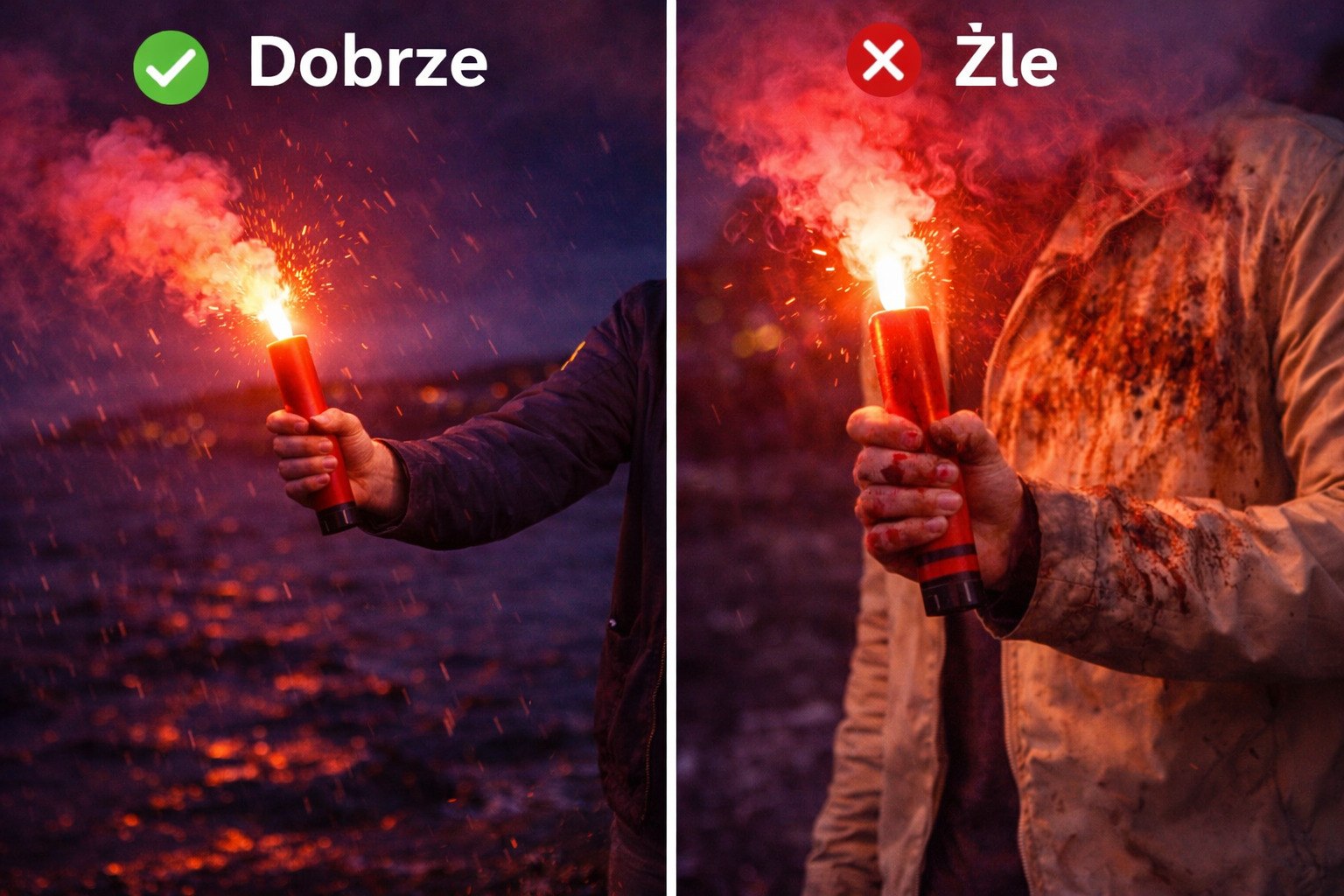raca morska brudzi ubrania porównanie dobrze źle użycie